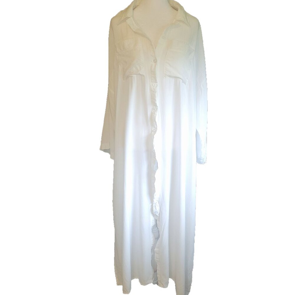 Dramatic White Coverup One Size